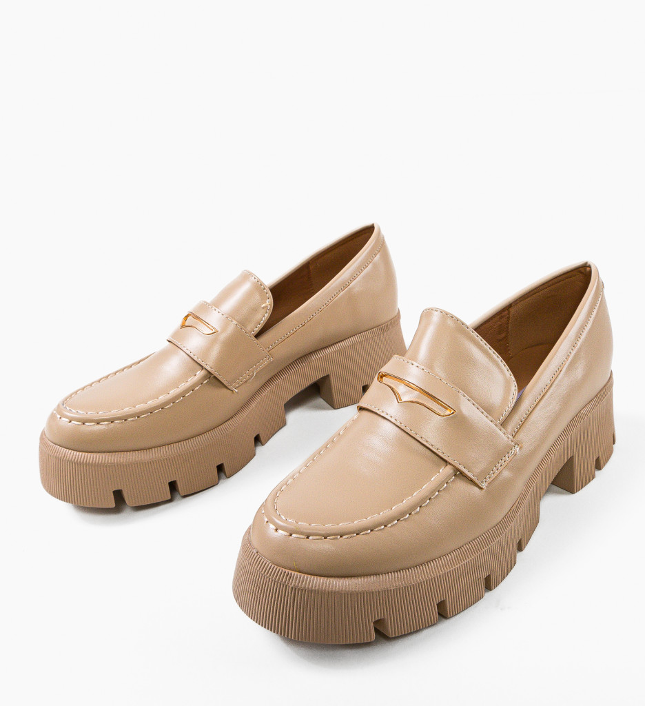 Pantofi Casual House Bej - Confort & Stil - imagine 6