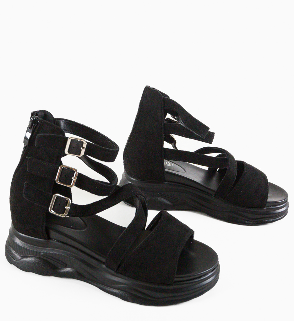 Sandale Dama Almere Negre | Eleganță și Confort - imagine 7