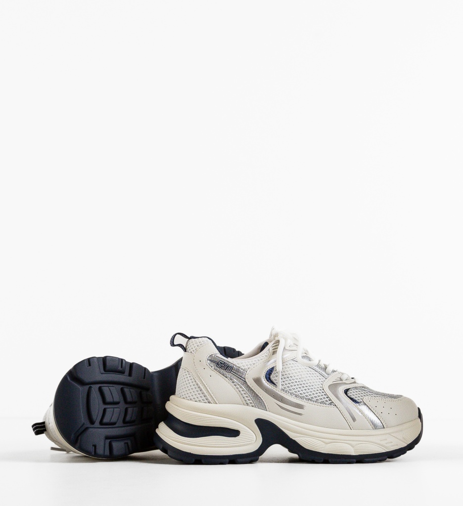Sneakers Dama Floriza Albi 2 | Confort și Stil - imagine 5