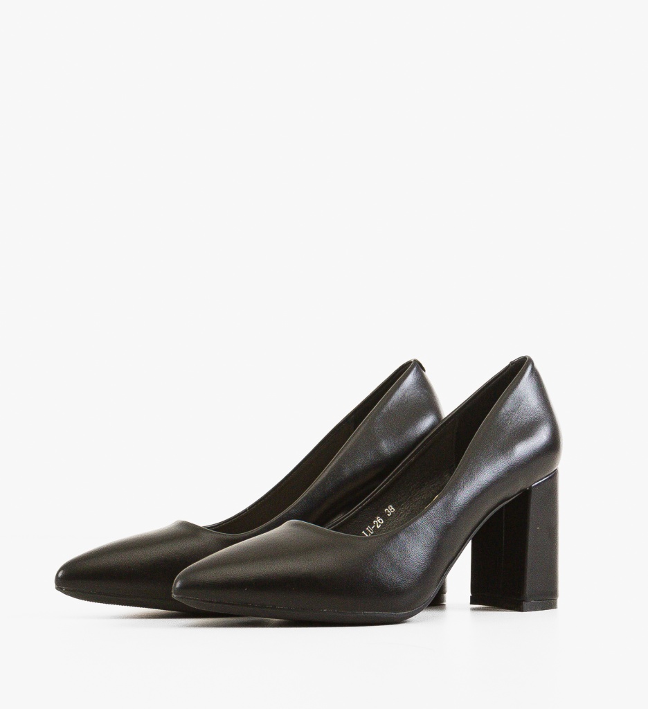 Pantofi Dama Freska Negri Eleganți cu Toc - imagine 4
