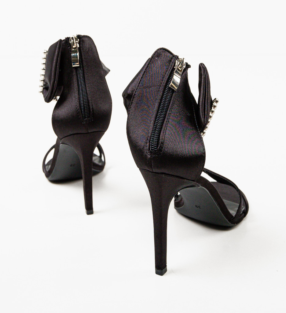 Sandale cu Toc Kenojua Negre | Eleganță Maximă - imagine 6