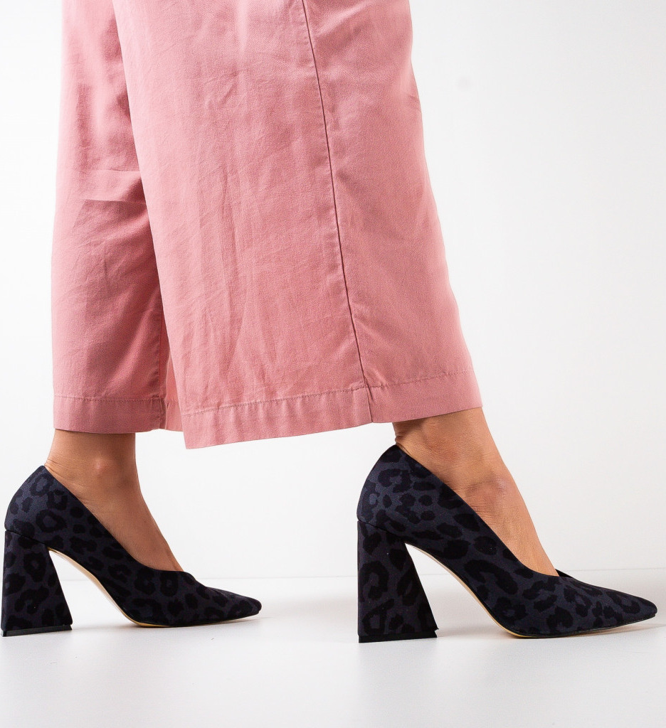 Jinos Pantofi cu Toc Gri - Eleganță și Stil - imagine 2