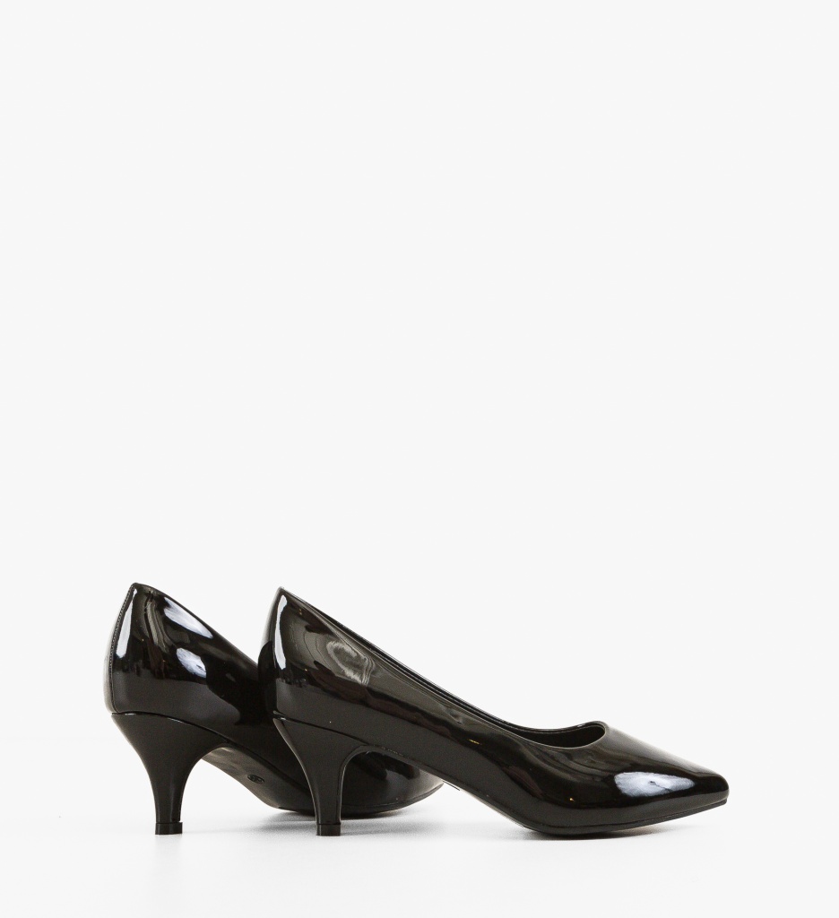 Pantofi Eleganti Jennife cu Toc Negri - imagine 2
