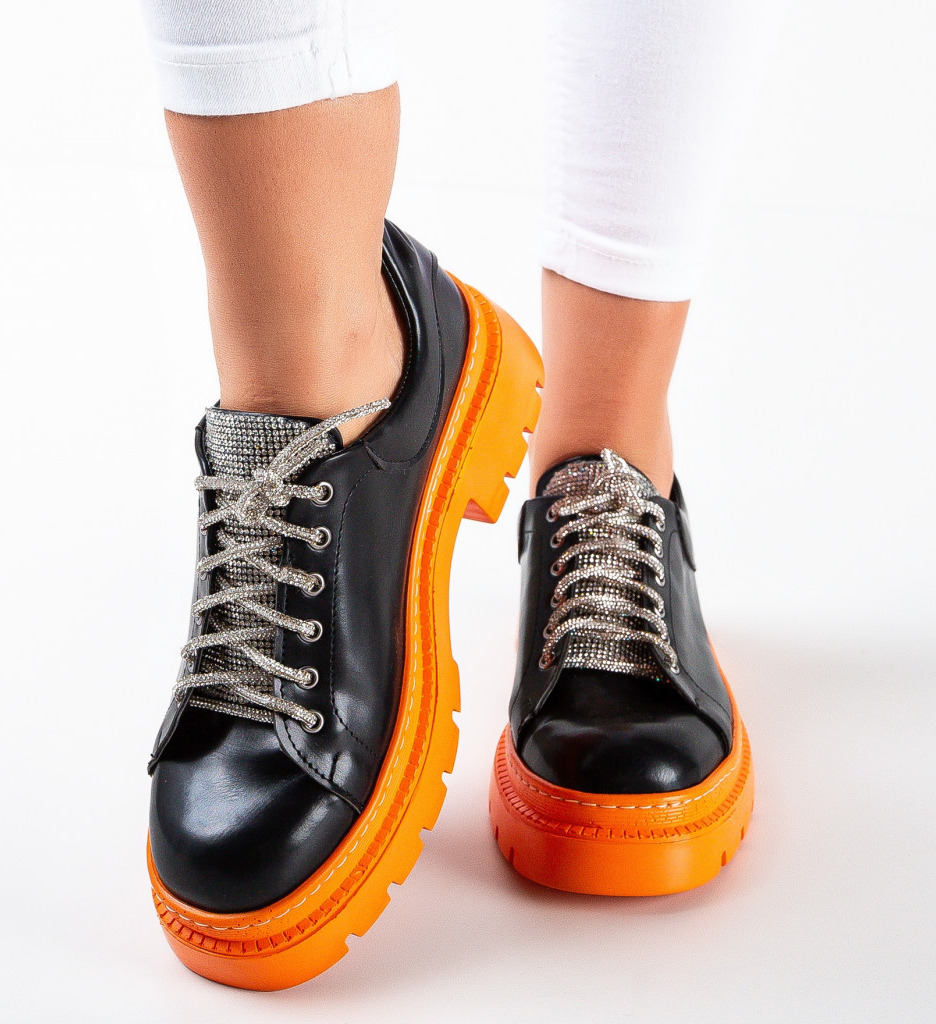 Pantofi Casual Dama Negri - Confort Stilat - imagine 3