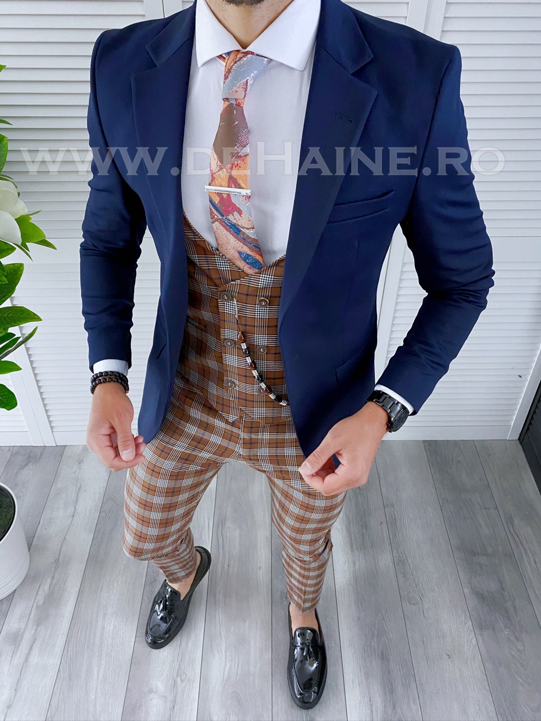 Tinuta Smart Casual Barbati 4 Piese Slim Fit