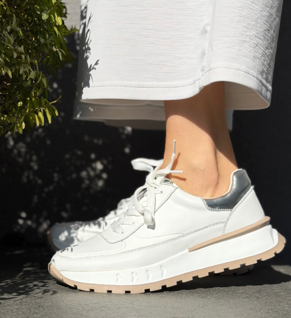 Sneakers Dama Myrya Albi – Confort și Stil - imagine 4