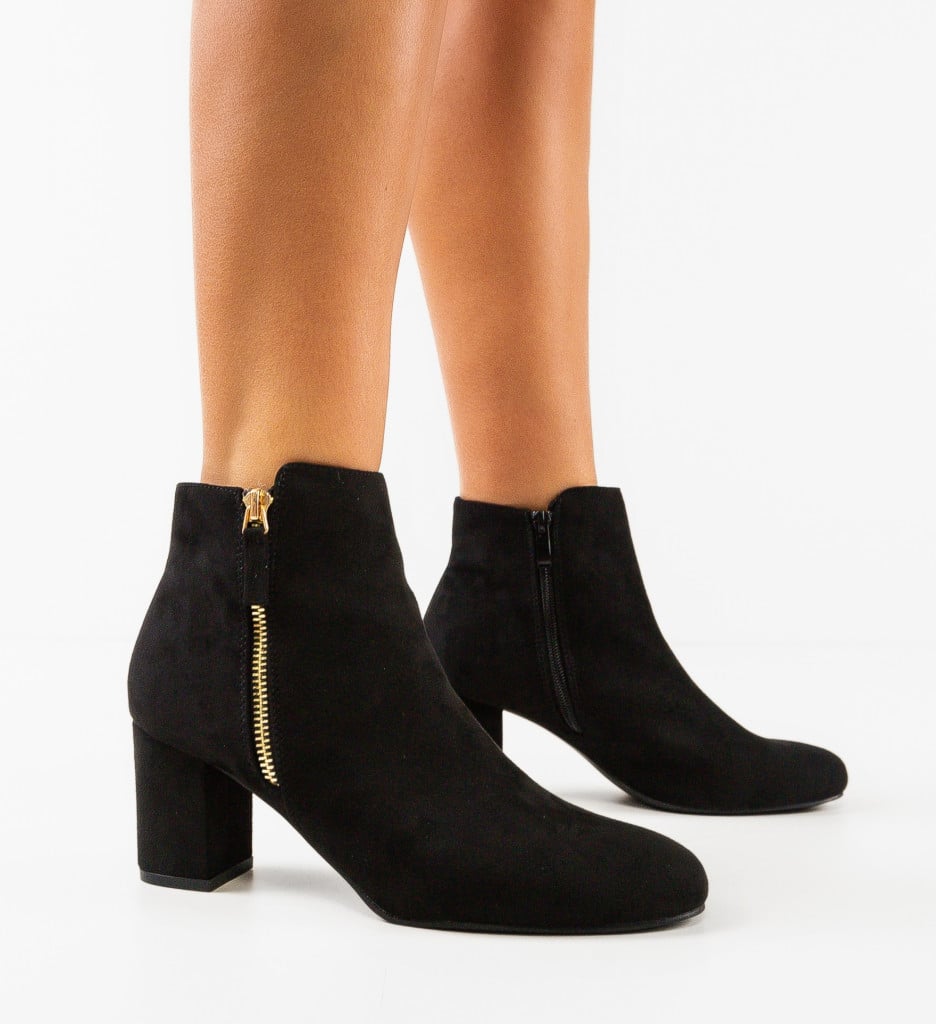 Botine Dama Kaiden Negre - Eleganță și Confort - imagine 3