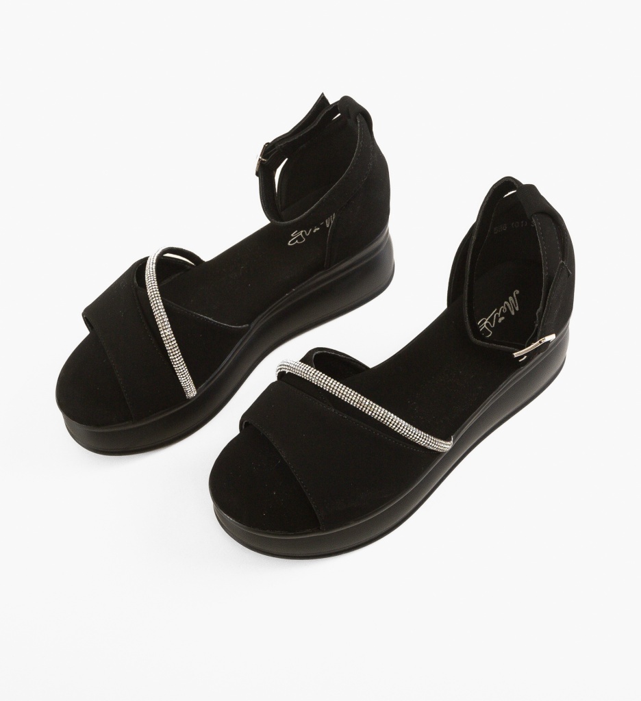 Sandale Dama Spectra Negre - Eleganță și Confort - imagine 4