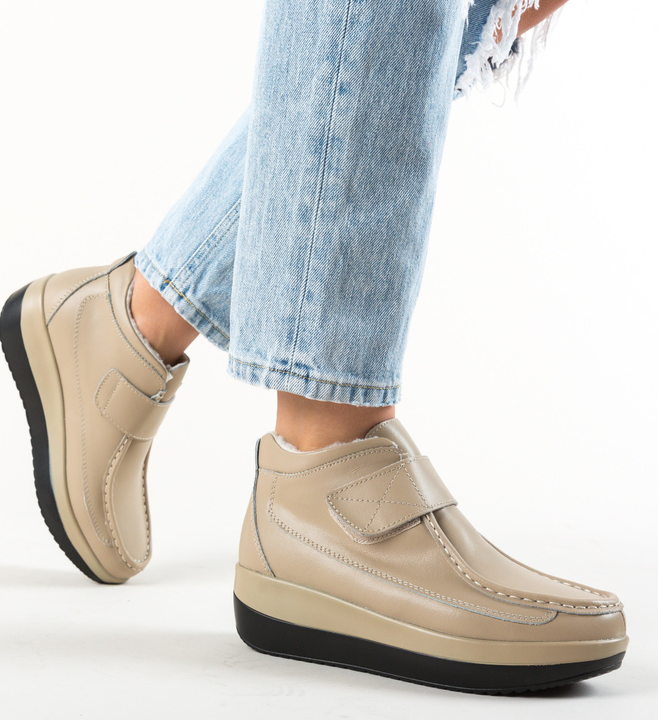 Pantofi Casual Jistry Bej | Confort și Stil