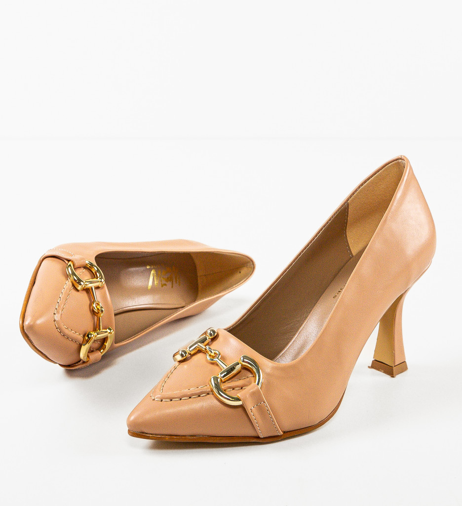 Pantofi Sakaj Bej cu Toc - Eleganță și Stil - imagine 7