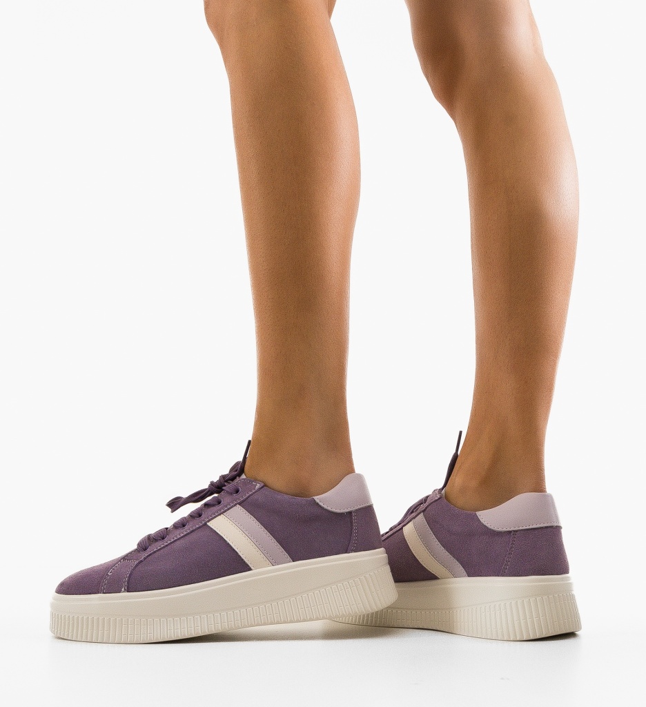 Sneakers Dama Wansa Mov - Confort și Stil - imagine 3