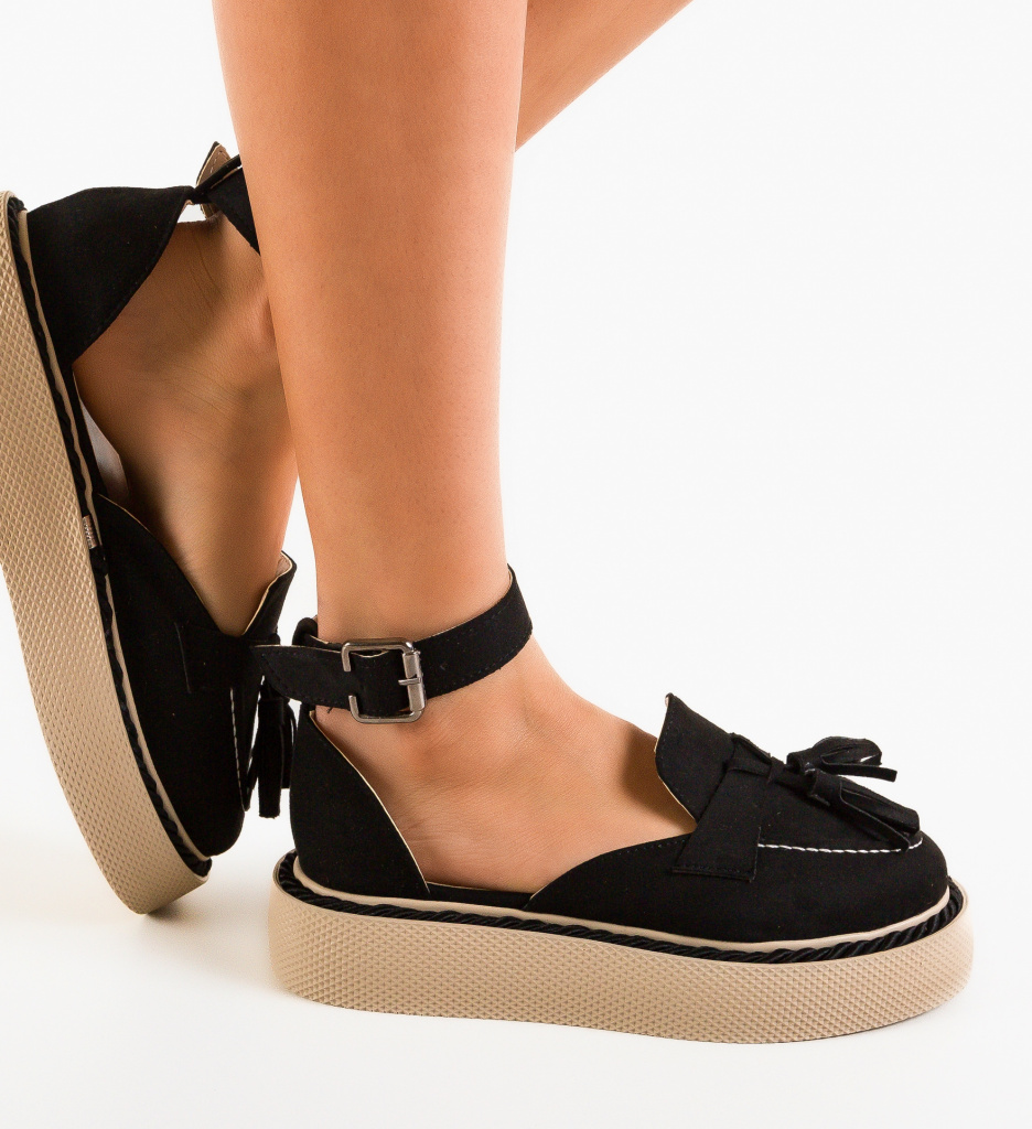Pantofi Casual Kalin Negri - Stil Versatil - imagine 3