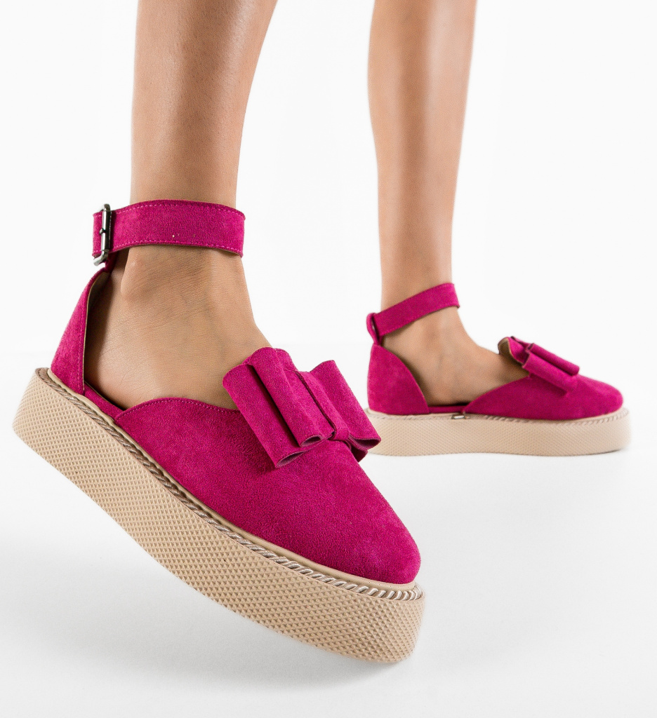 Pantofi Casual Marbo Fuchsia - Confort și Stil - imagine 3