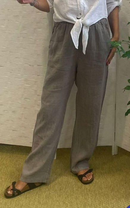 Pantaloni In Bej Shopika | Confort Vară
