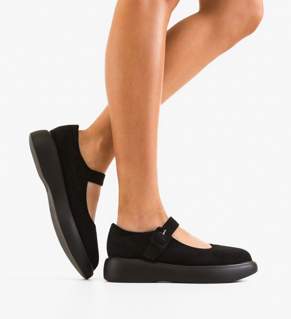Pantofi Eowin Negri | Stil Casual Confortabil