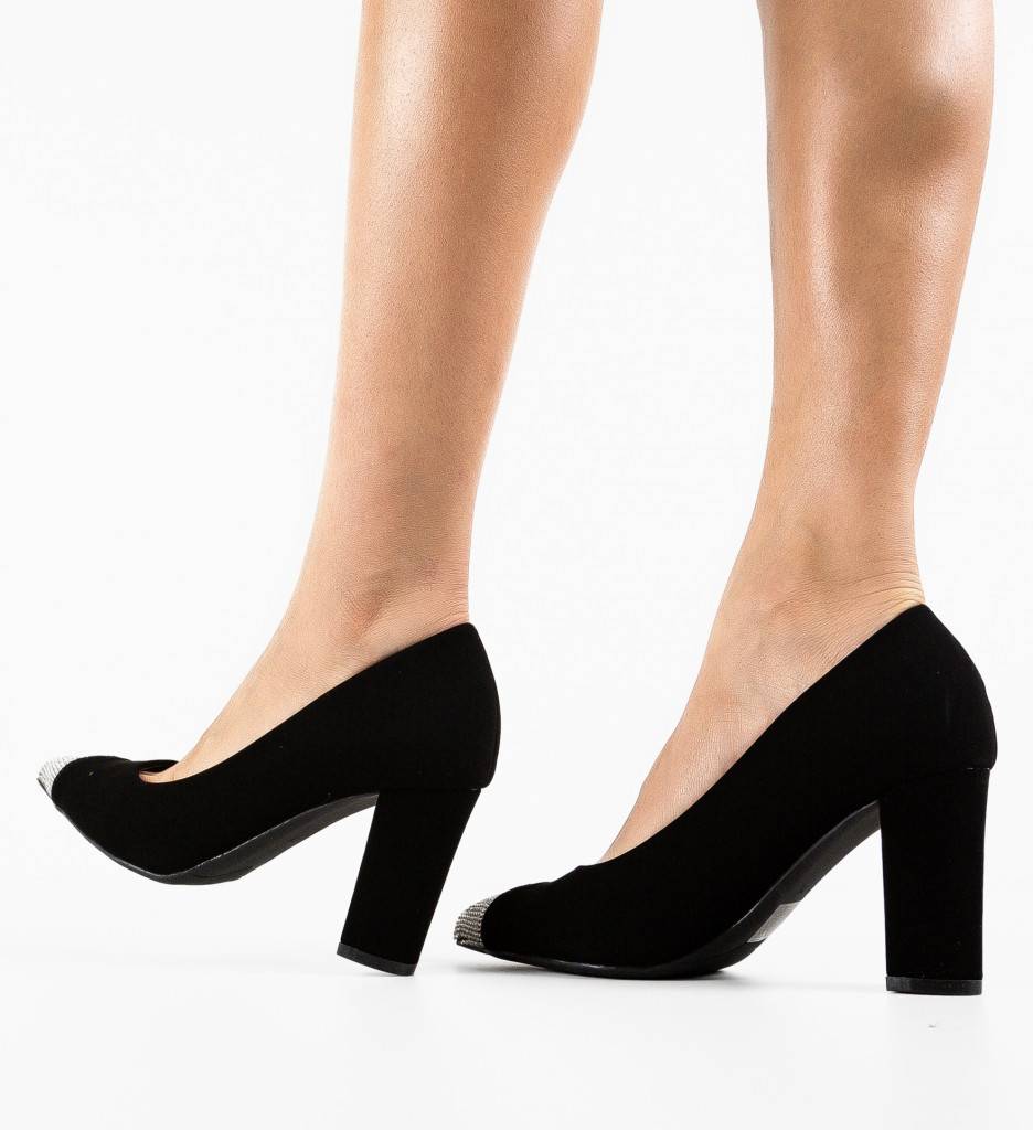 Pantofi Dama Meyly Negri | Eleganță și Stil - imagine 4