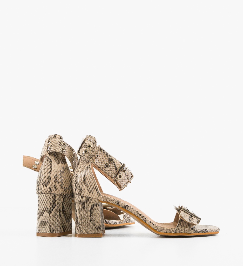 Sandale Toc Haider Animal Print - Design Îndrăzneț - imagine 3