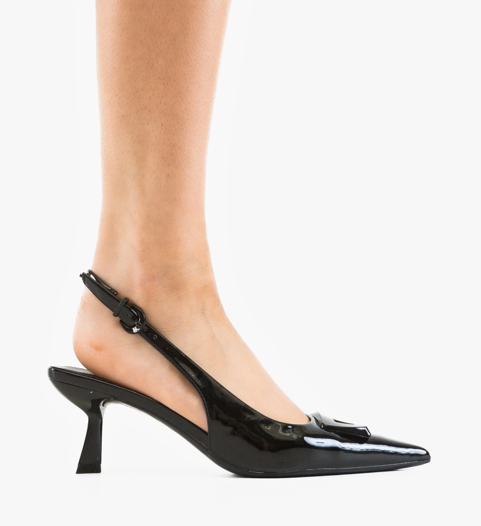 Pantofi Stiletto Dama Amoic Negri | Eleganță și Stil - imagine 6