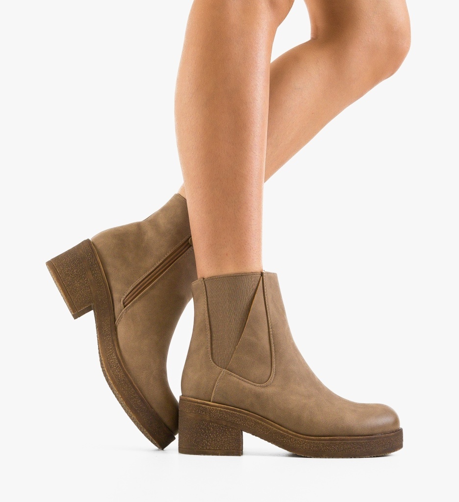 Ghete Dama Boyd Khaki - Eleganță Urbană - imagine 5