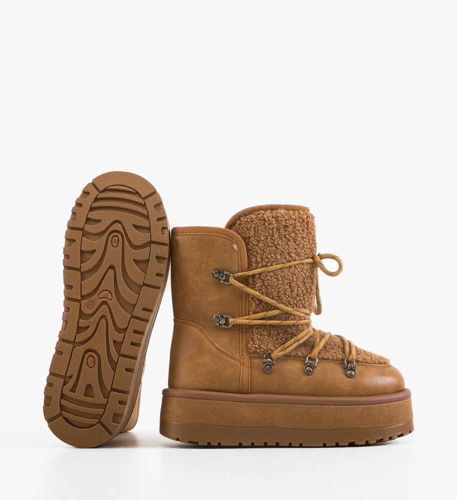 Ghete Dama Wayt Camel | Eleganță și Confort - imagine 5