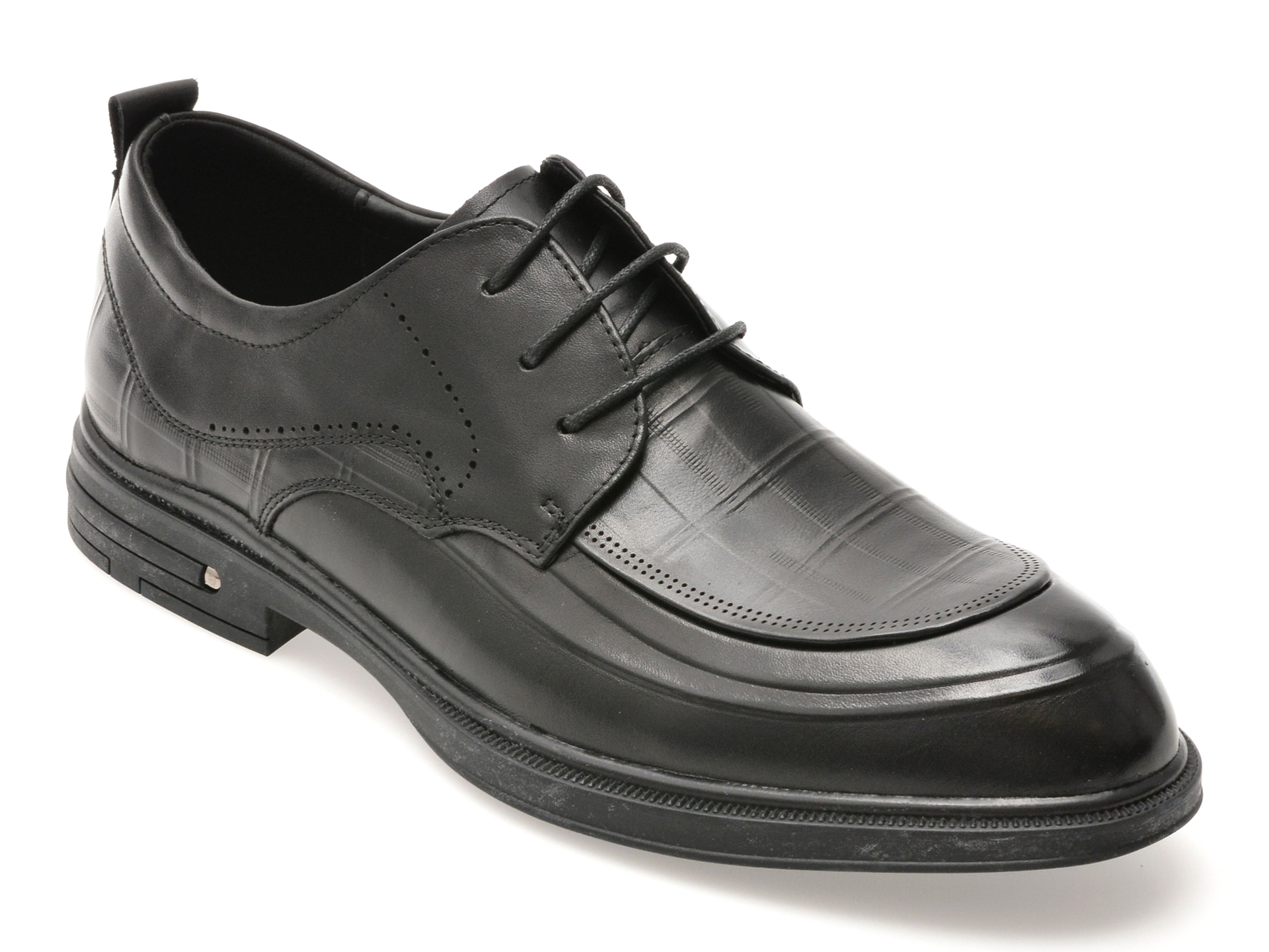 Pantofi EPICA negri din piele naturală - eleganță