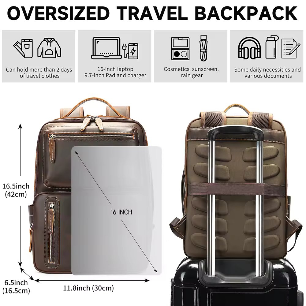 Rucsac Barbati Delis Mael GT3327 Piele Naturala - imagine 5