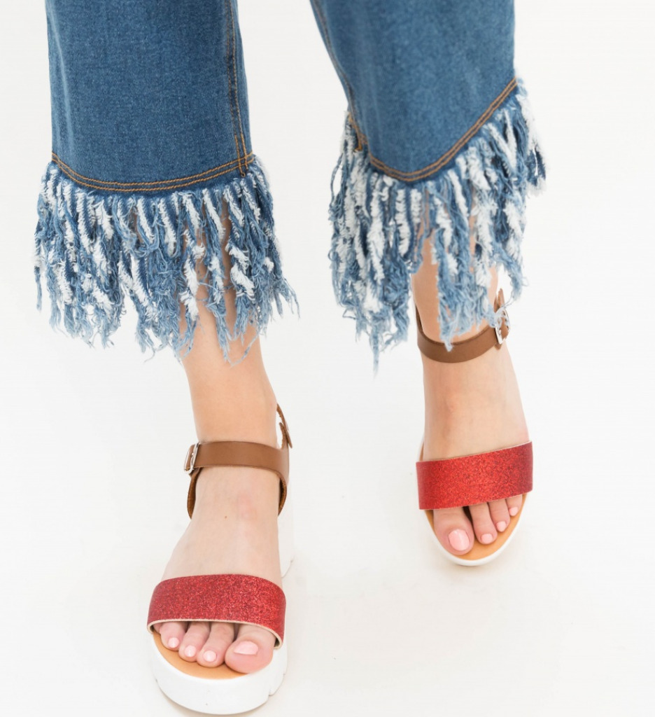 Platforme Vedira Rosii | Stil si Confort - imagine 4