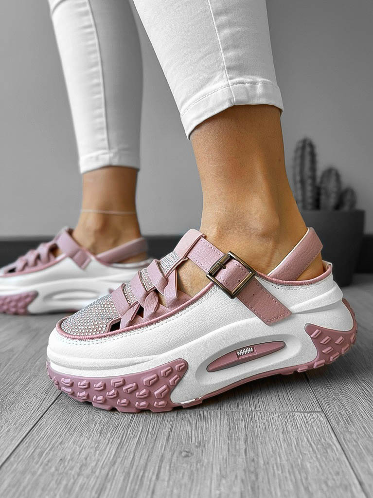 Sandale Dama Roz cu Talpă EVA Amortizantă