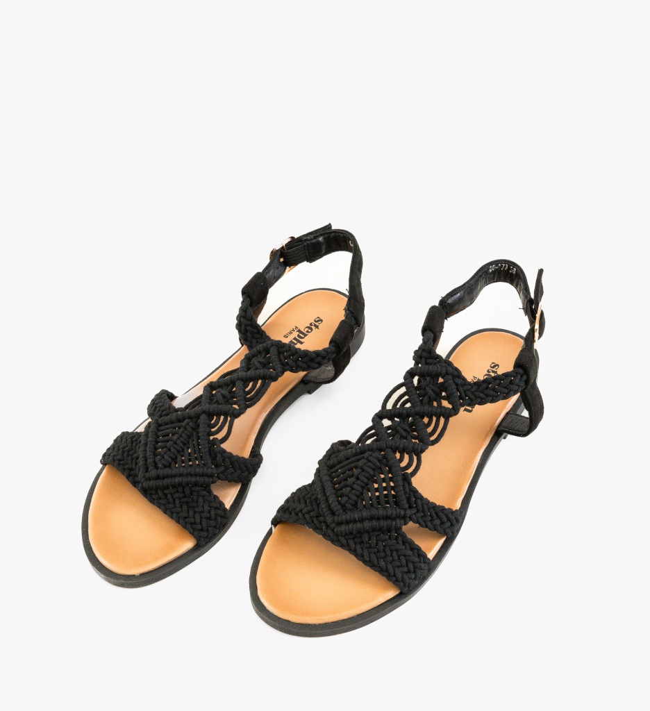 Sandale Dama Alivia Negre | Eleganță și Confort - imagine 4