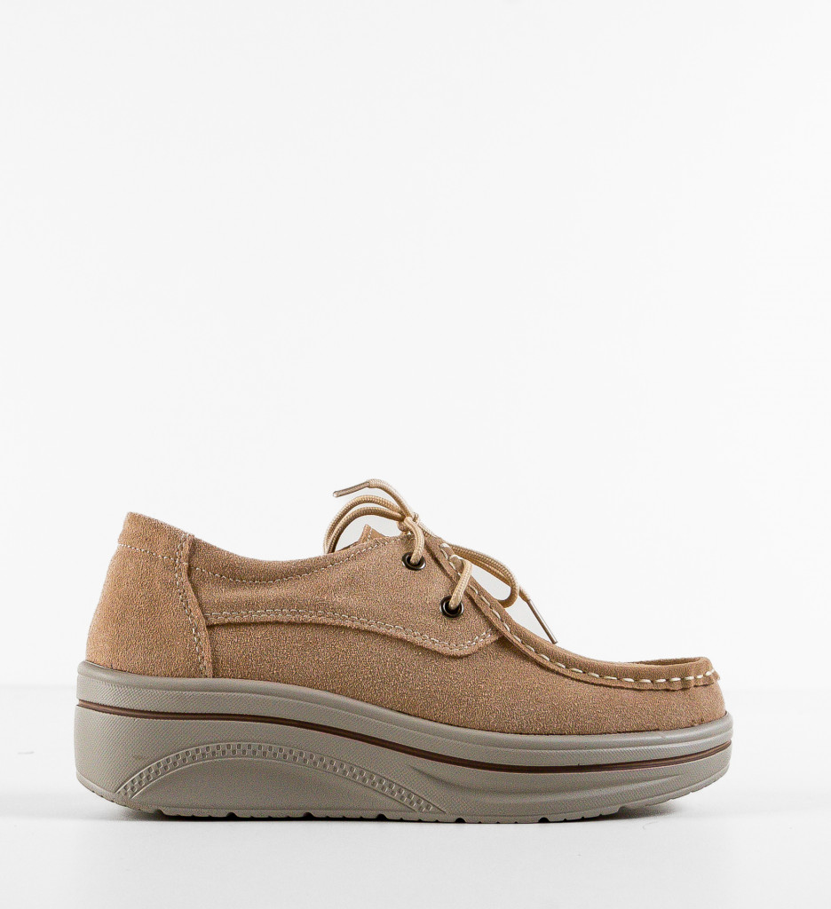 Pantofi Auron Bej | Confort & Stil Casual - imagine 5