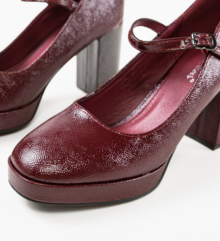 Pantofi cu Toc Pugh Grena - Eleganță Asigurată - imagine 8