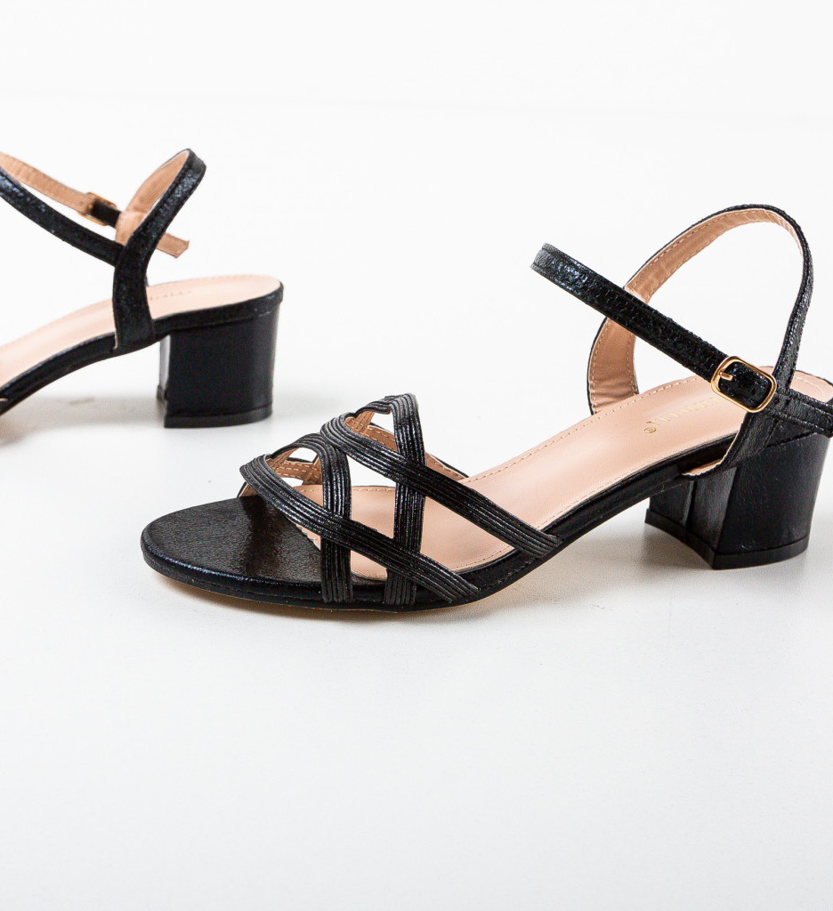 Sandale Dama Lojy Negre | Eleganță Asigurată - imagine 6