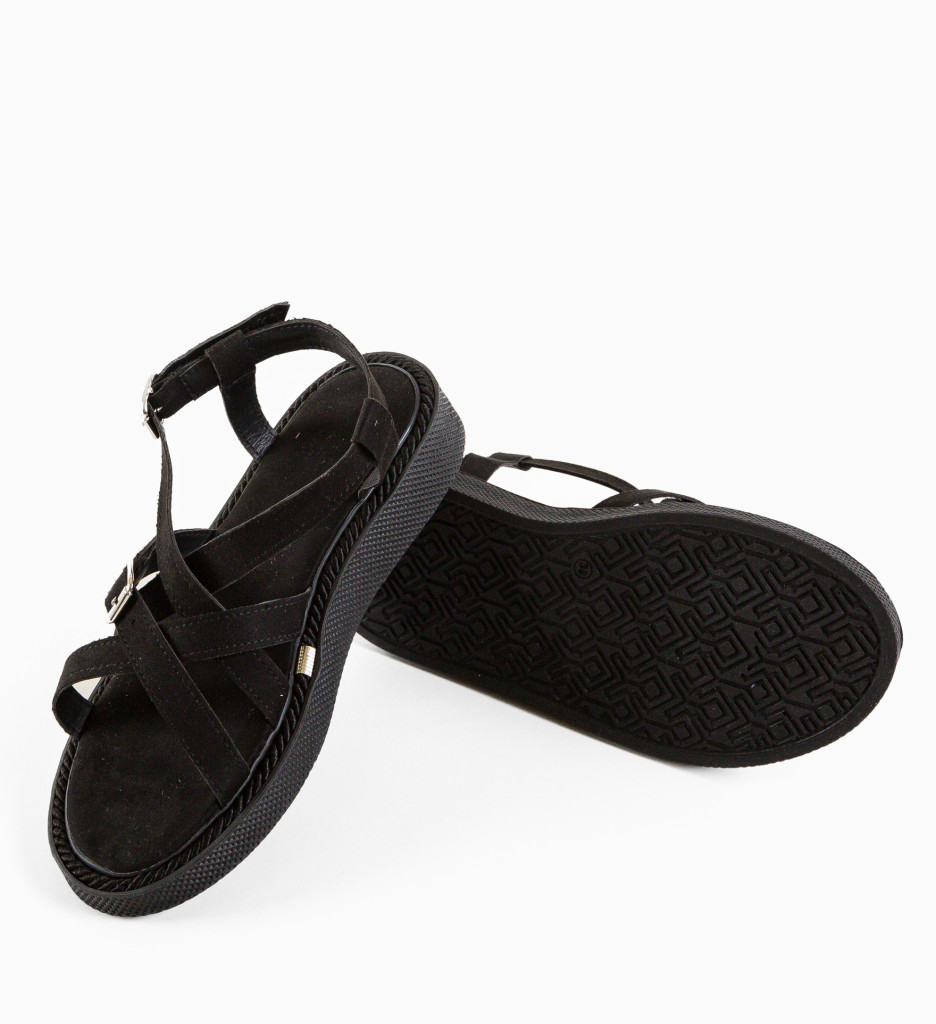 Sandale Dama Bekaha Negre | Eleganță și Confort - imagine 6