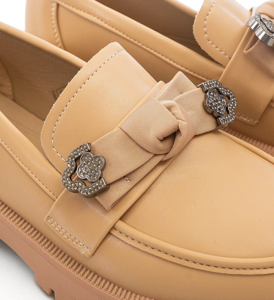 Pantofi Casual Dama Vrerru Bej – Confort și Eleganță - imagine 2