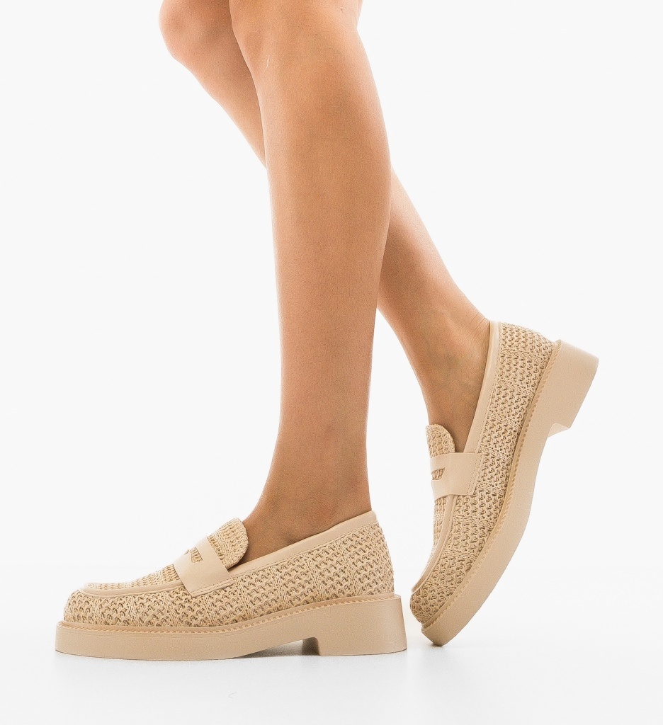 Pantofi Casual Nora Bej - Confort și Stil - imagine 2