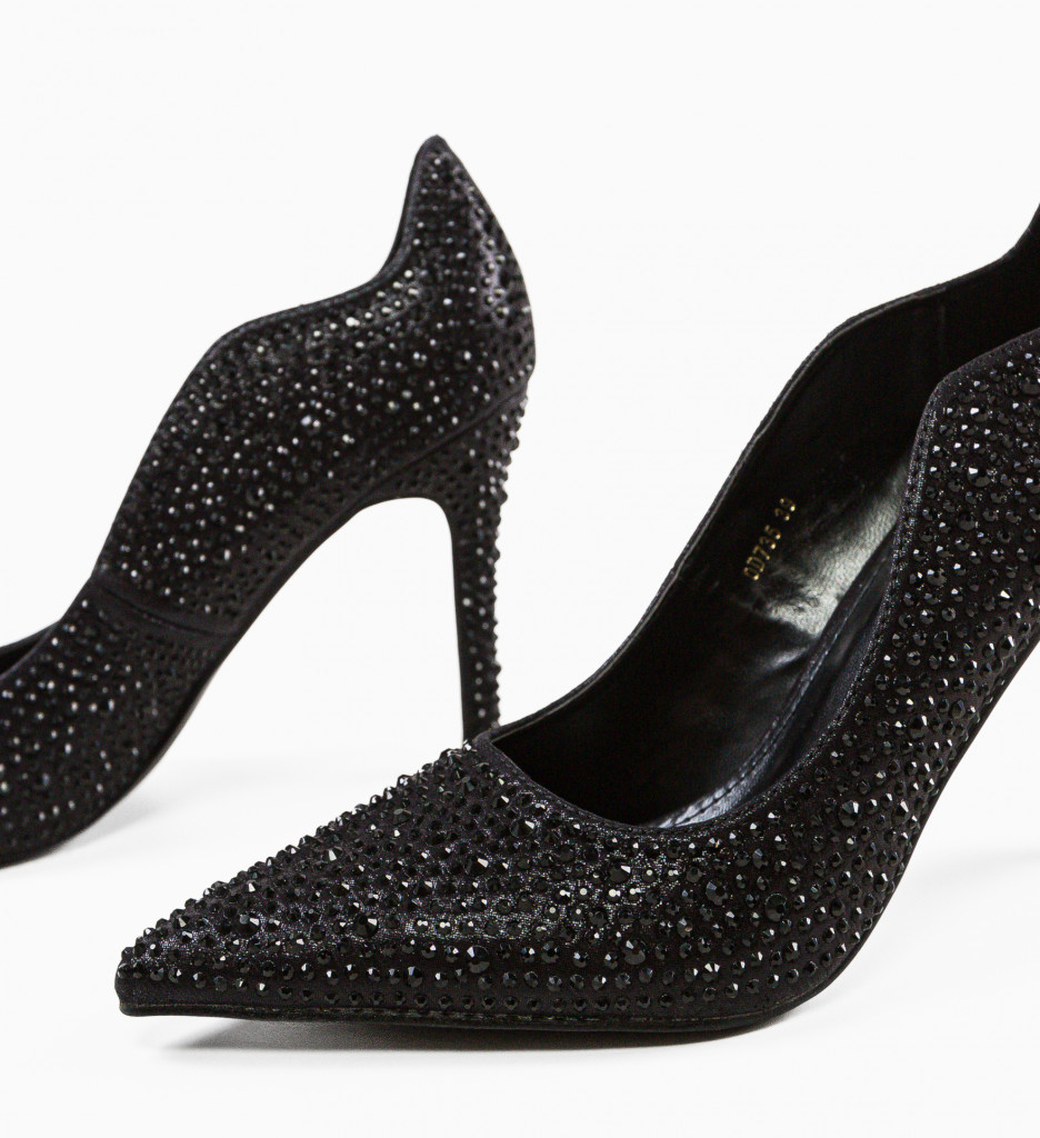 Pantofi Degeft Negri Depurtat - Eleganță și Stil - imagine 2