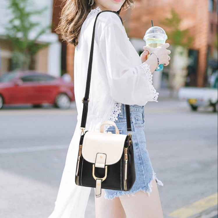 Rucsac Delis Prema GT2275 2-în-1 Negru/Alb - imagine 2