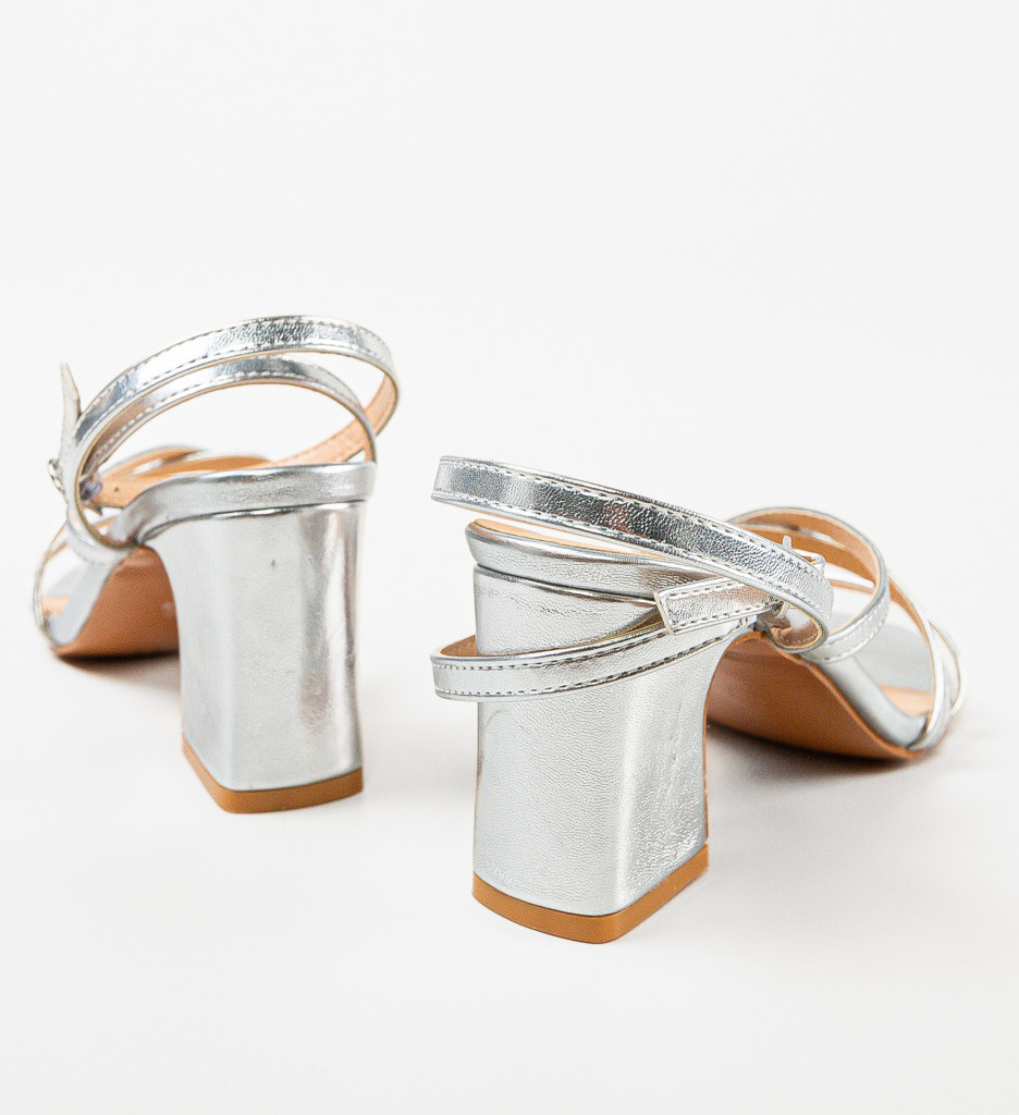 Sandale Archan Argintii | Eleganță și Stil - imagine 7