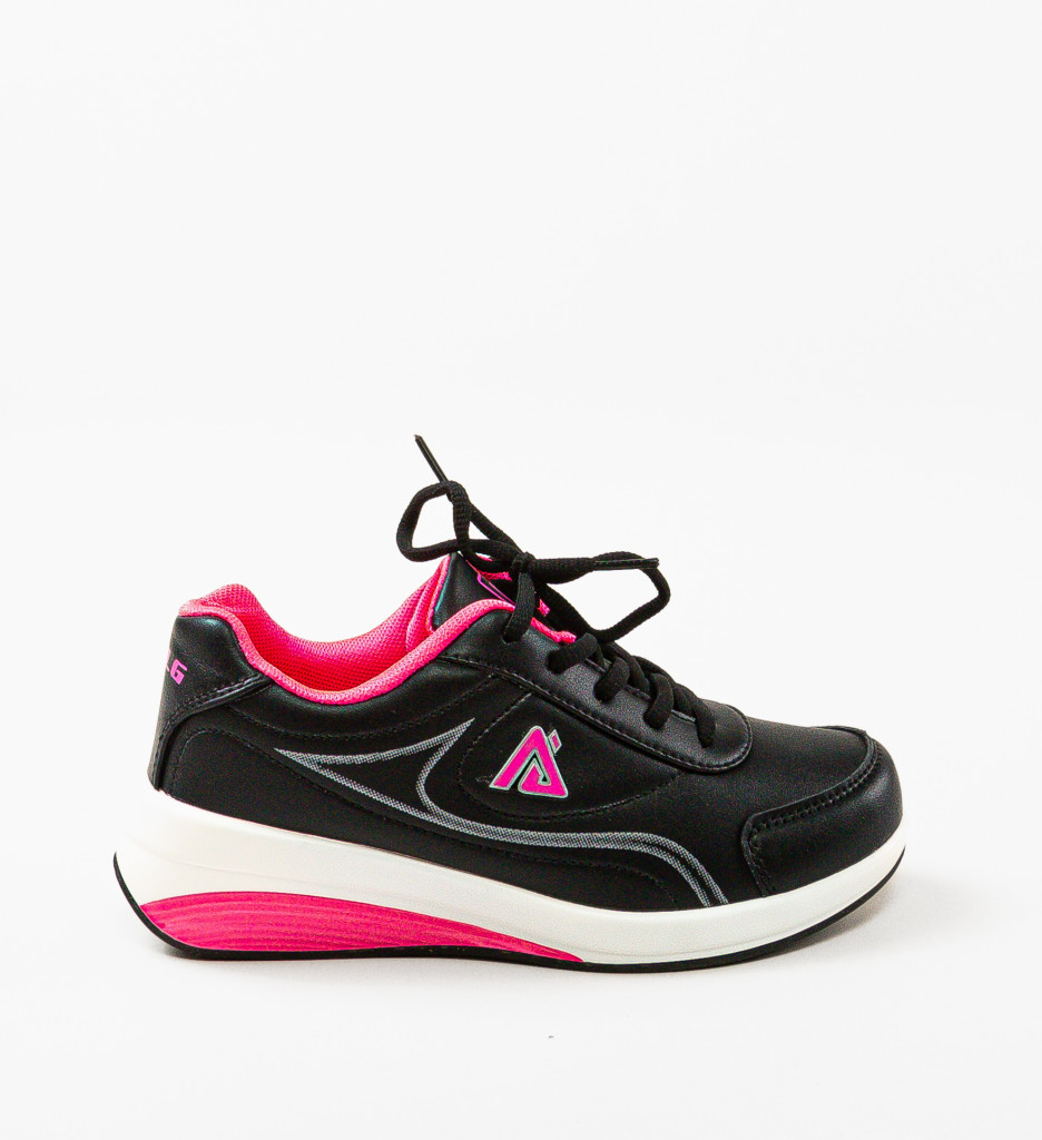 Sneakers Pokaza Negri | Confort și Stil Urban - imagine 3