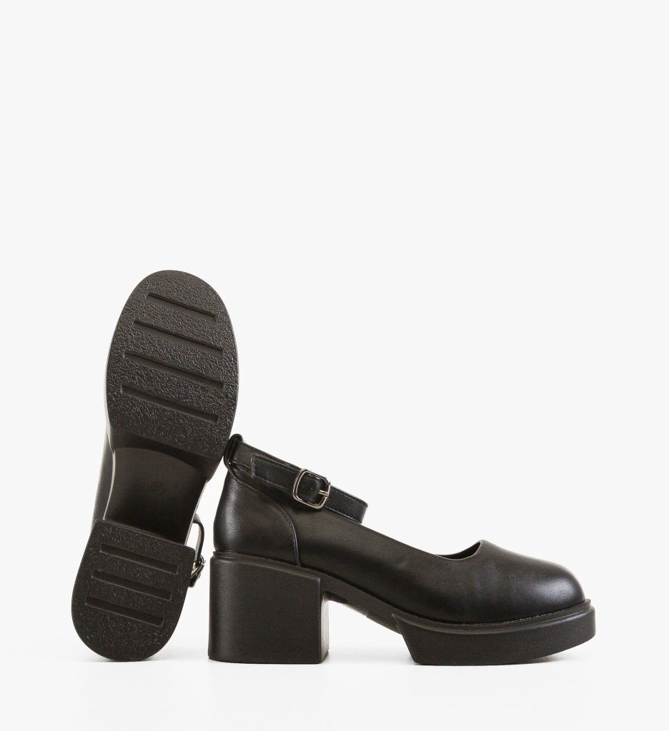 Pantofi Grima Negri cu Toc - Eleganță Absolută - imagine 5