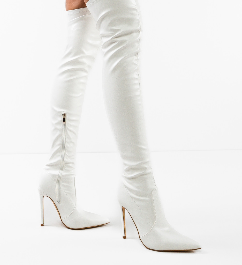 Cizme Dama Kaduku Albe | Eleganta si Stil