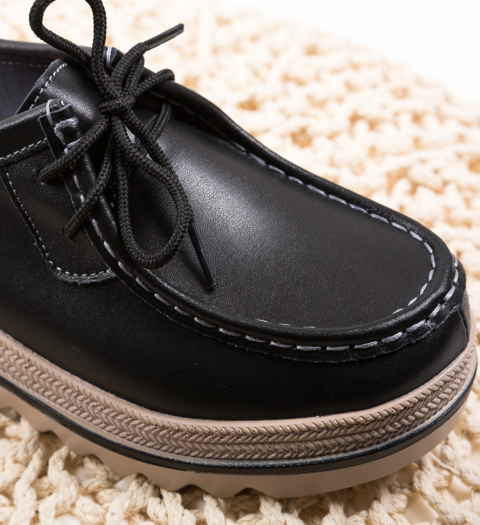 Pantofi Casual Sag Negri - Confort Zilnic - imagine 6