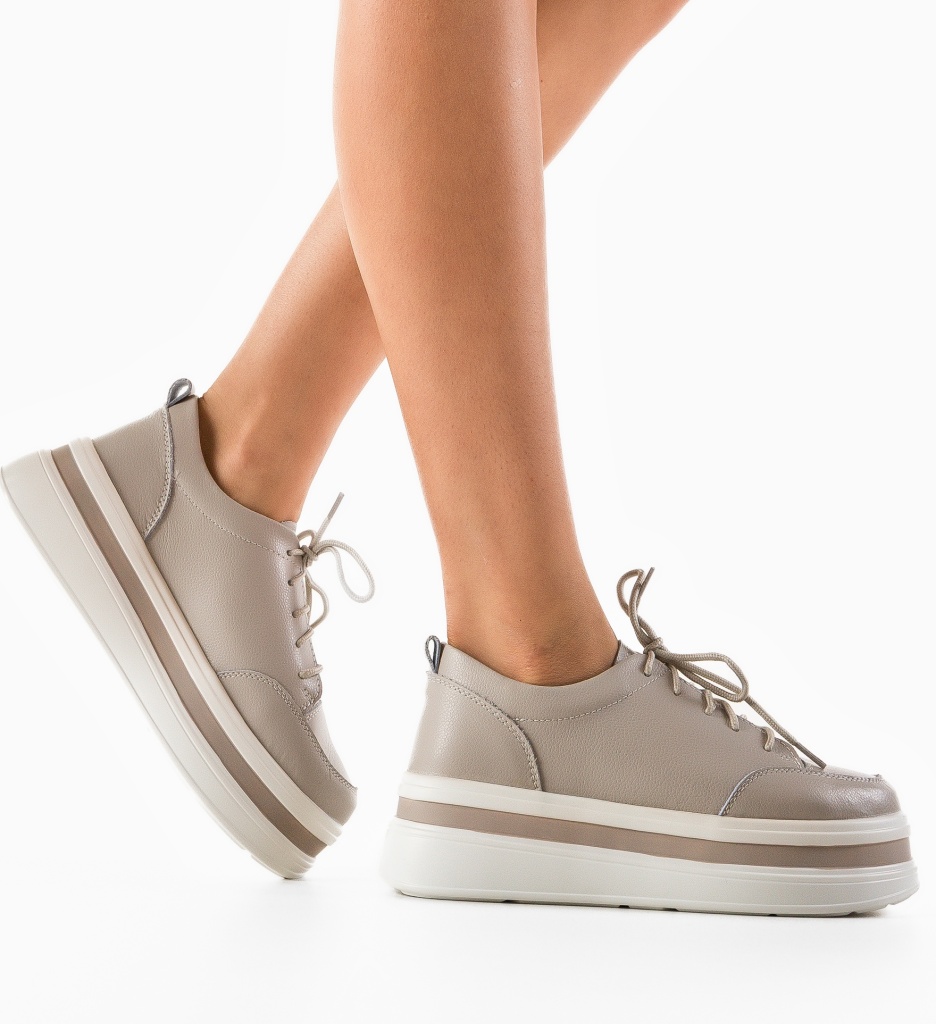 Pantofi Casual Varlas Gri Confortabili