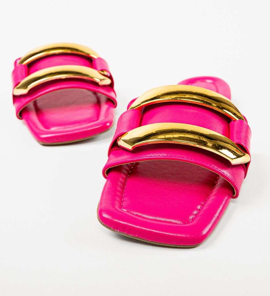Papuci Dama Benny Fuchsia | Confort și Stil - imagine 5