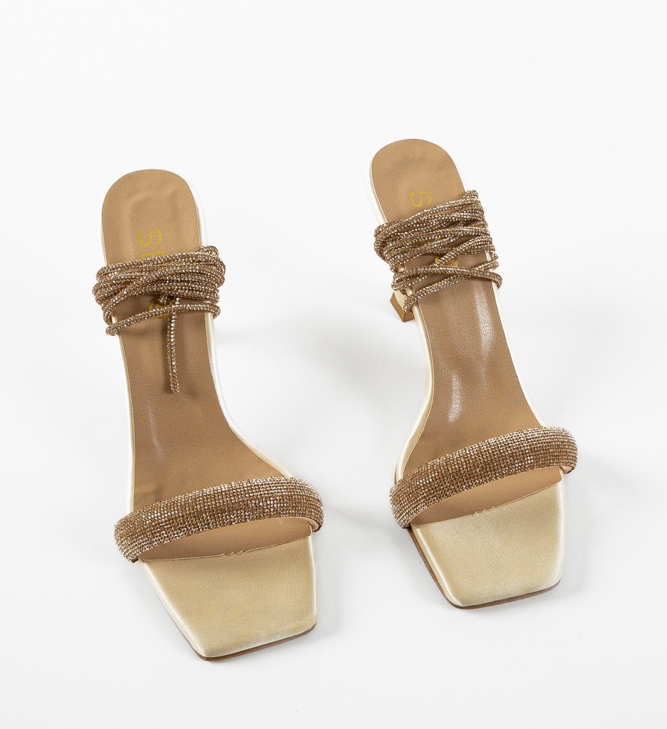 Sandale cu Toc Lucien Bej | Eleganță Rafinată - imagine 14