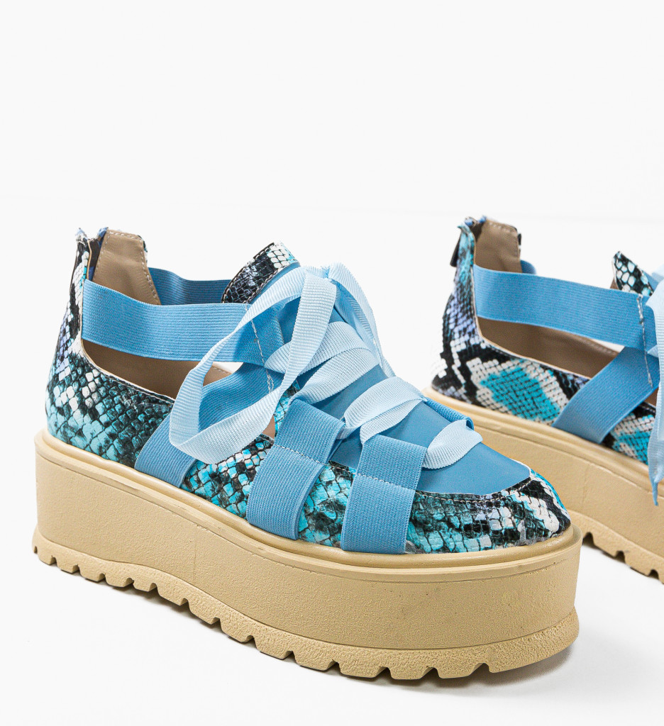 Pantofi Casual Albastri Pakler - Confort Zilnic - imagine 7