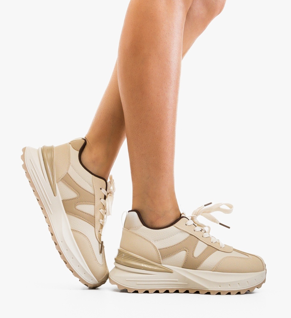 Sneakers Dama Senso Bej | Confort și Stil - imagine 2