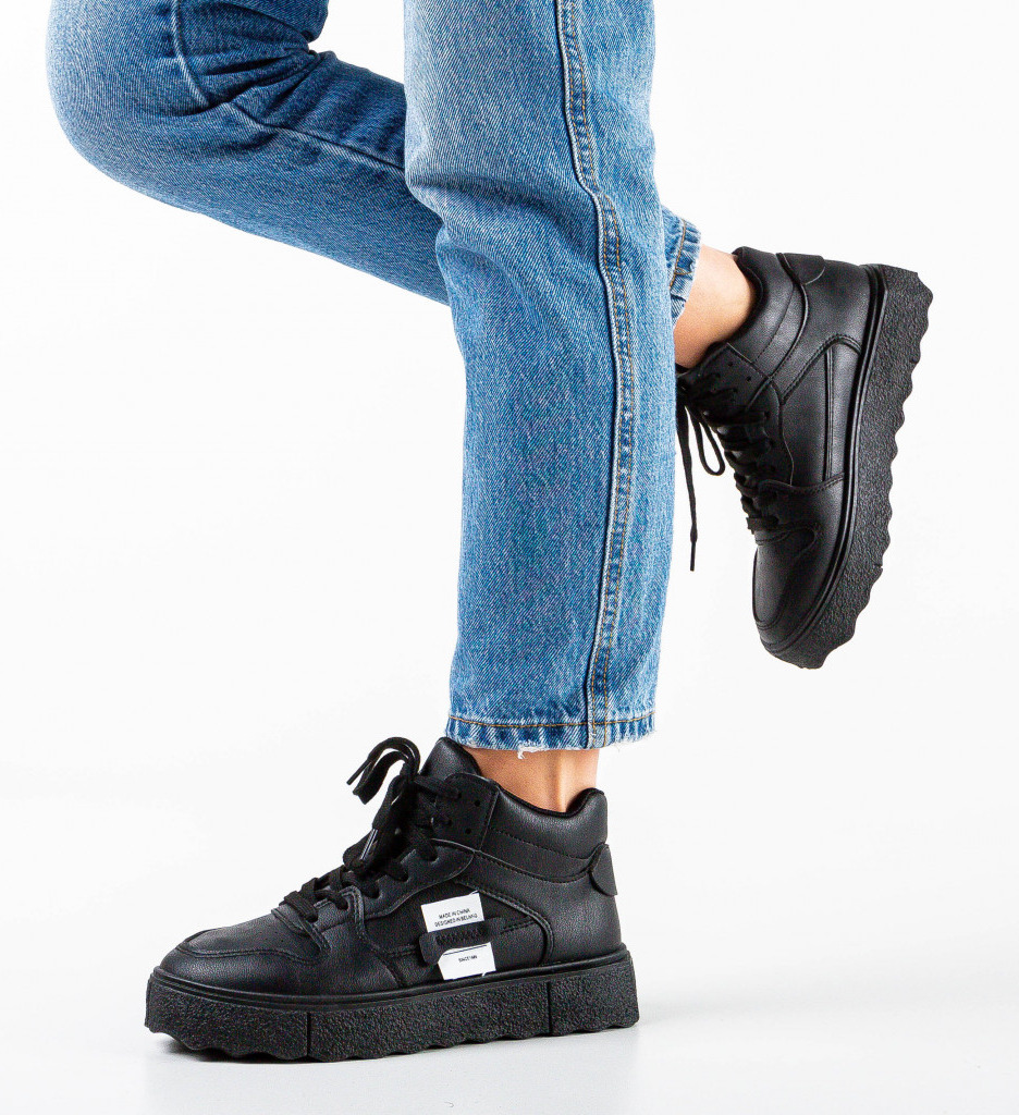 Pantofi Sport Mistece Negri - Confort și Stil - imagine 3