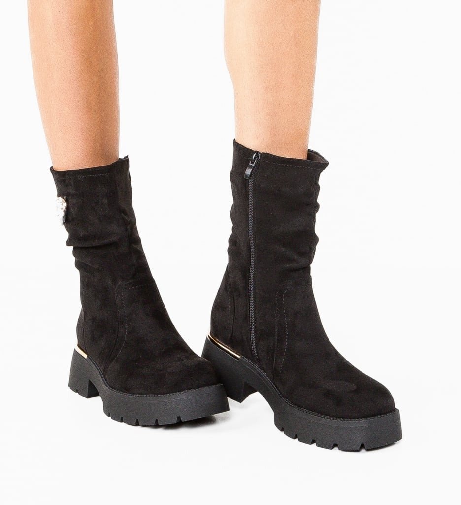 Ghete Dama Howe Negre | Stil Urban Modern - imagine 3