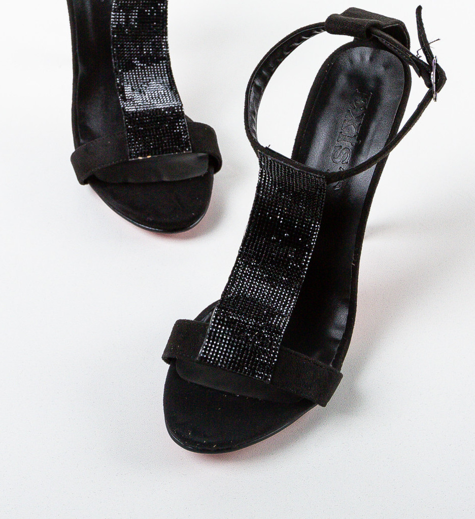 Sandale cu toc Armon Negre - Eleganță și Stil - imagine 6